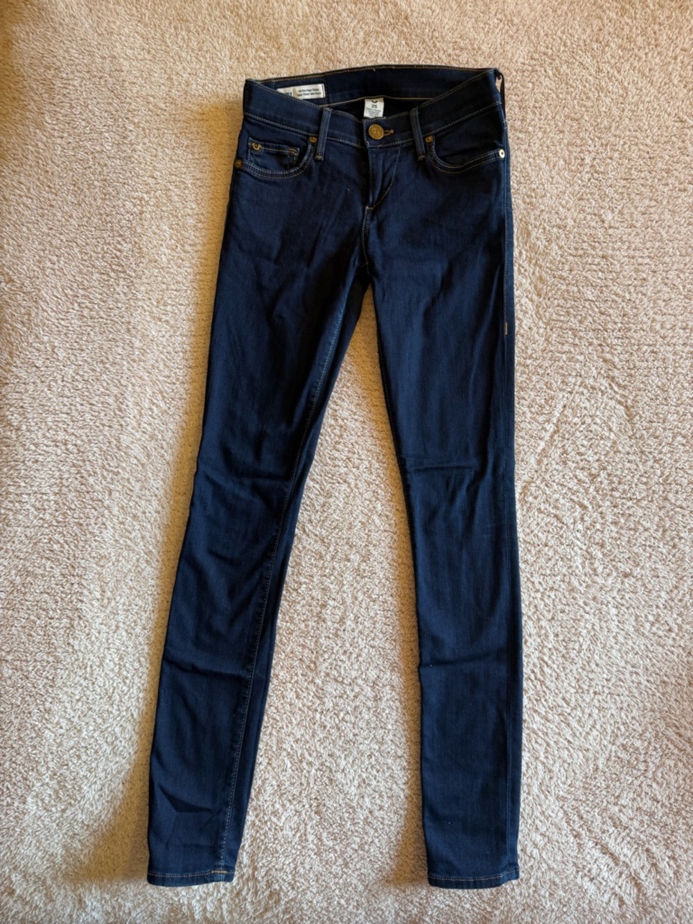 True Religion Women's Dark Indigo Skinny Jeans